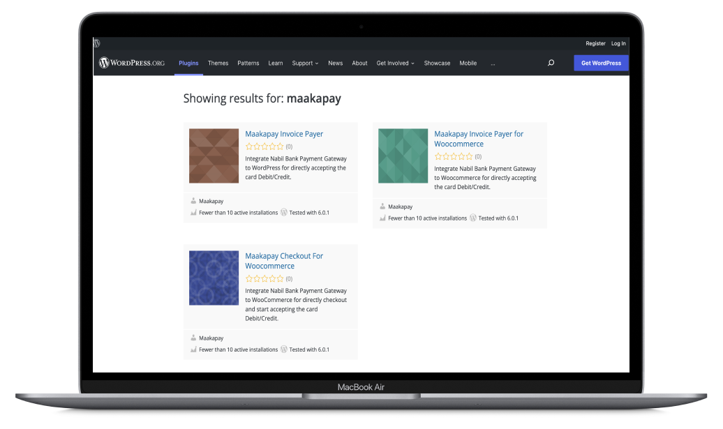 maakapay wordpress plugin screenshot